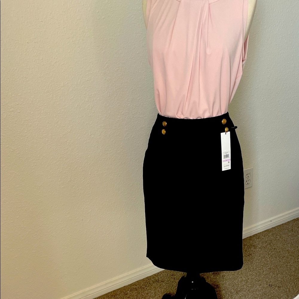 Calvin Klein Black Pencil Skirt